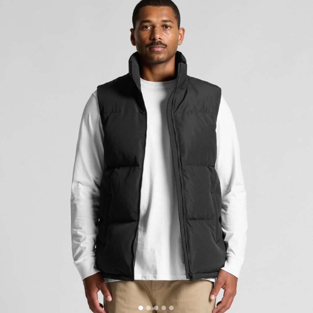 Men's Black Puffer Vest